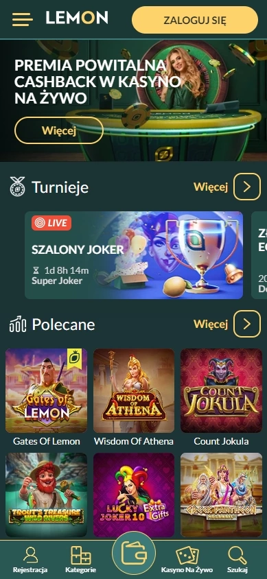 Casino Lemon na smartfony